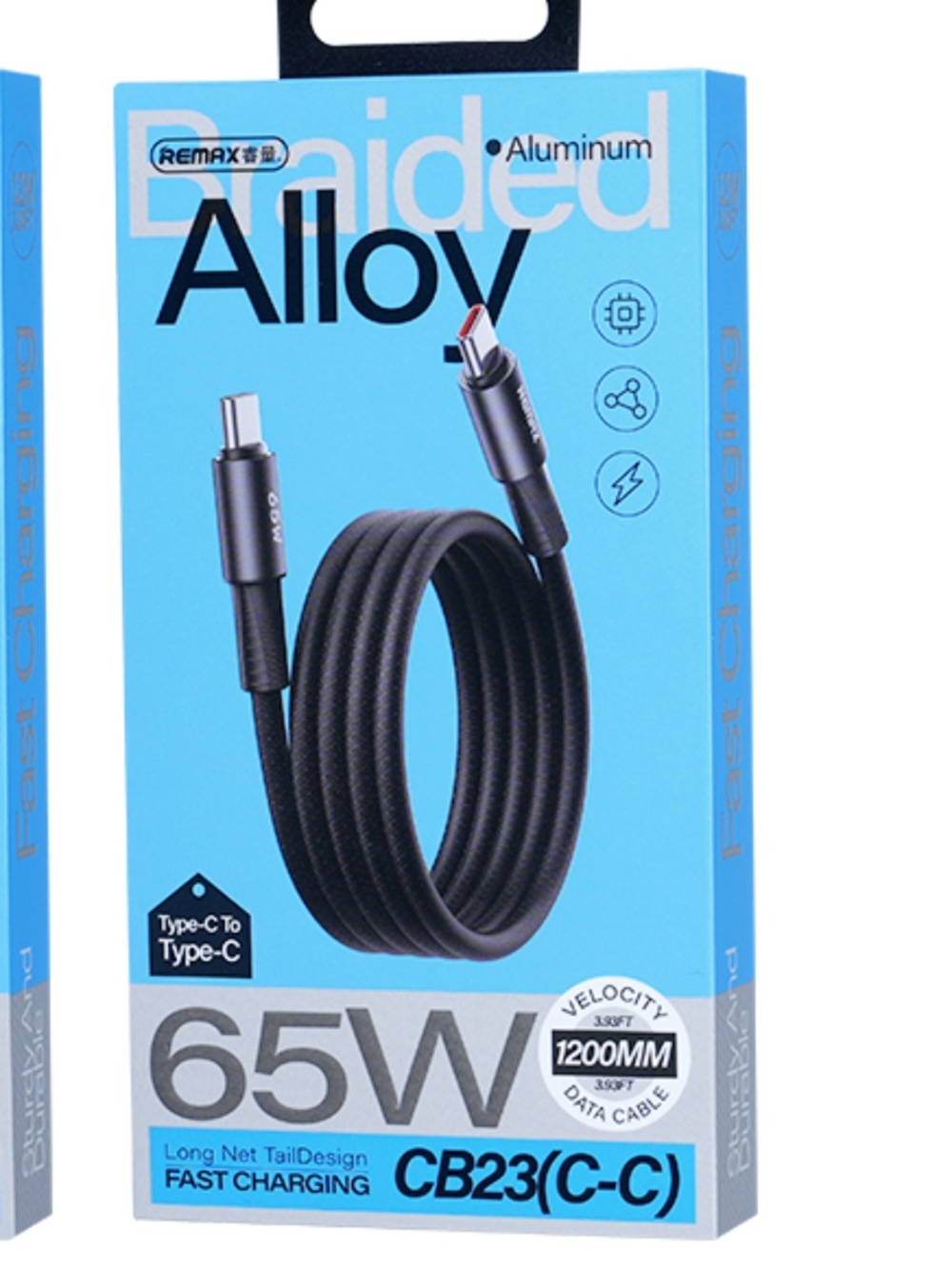 REMAX CB23 Fast Charging Cable – Durable Braided High-Speed Data & Power Cord